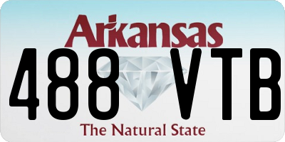 AR license plate 488VTB