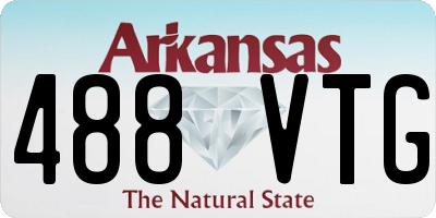 AR license plate 488VTG