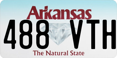 AR license plate 488VTH