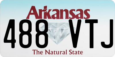 AR license plate 488VTJ
