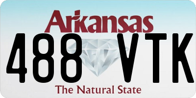 AR license plate 488VTK