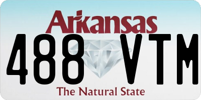AR license plate 488VTM