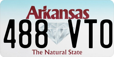AR license plate 488VTO