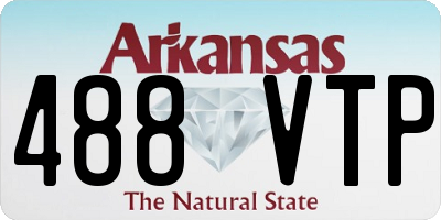 AR license plate 488VTP