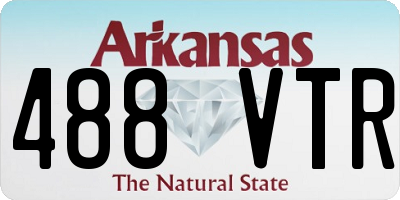 AR license plate 488VTR