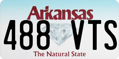 AR license plate 488VTS