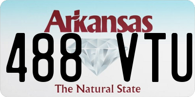 AR license plate 488VTU