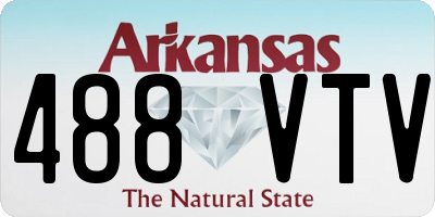 AR license plate 488VTV