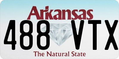 AR license plate 488VTX