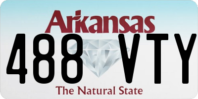 AR license plate 488VTY
