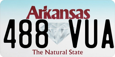 AR license plate 488VUA