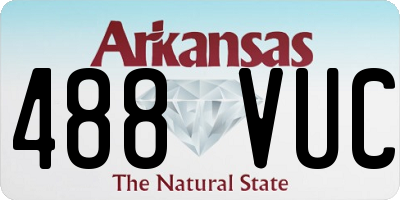 AR license plate 488VUC