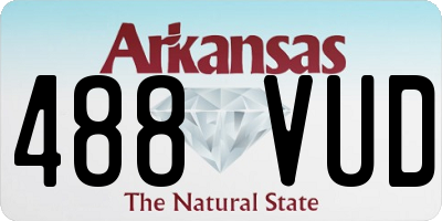 AR license plate 488VUD