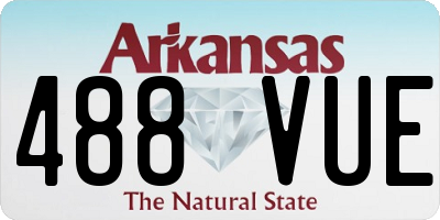 AR license plate 488VUE
