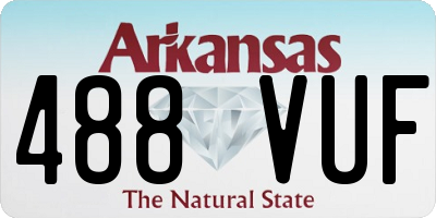 AR license plate 488VUF