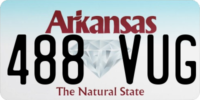 AR license plate 488VUG