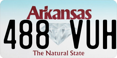 AR license plate 488VUH