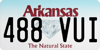 AR license plate 488VUI