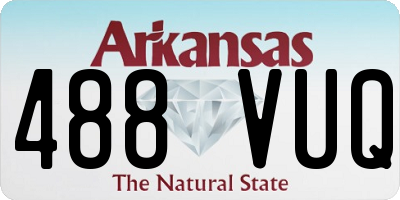 AR license plate 488VUQ