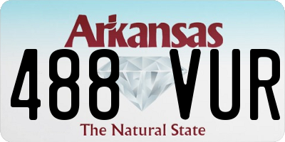 AR license plate 488VUR