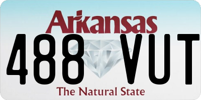 AR license plate 488VUT