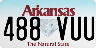AR license plate 488VUU