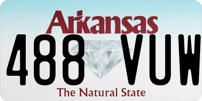 AR license plate 488VUW