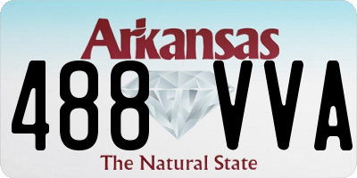 AR license plate 488VVA