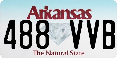 AR license plate 488VVB