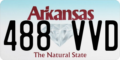 AR license plate 488VVD