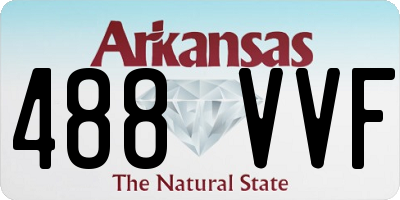 AR license plate 488VVF