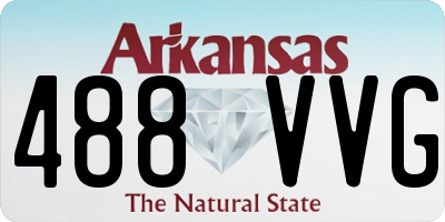 AR license plate 488VVG