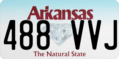 AR license plate 488VVJ