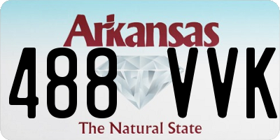 AR license plate 488VVK