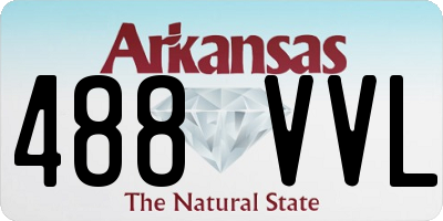 AR license plate 488VVL