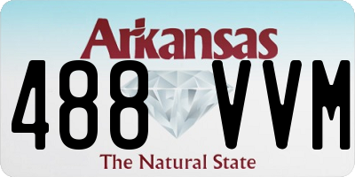 AR license plate 488VVM