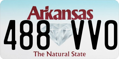 AR license plate 488VVO