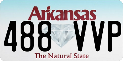 AR license plate 488VVP