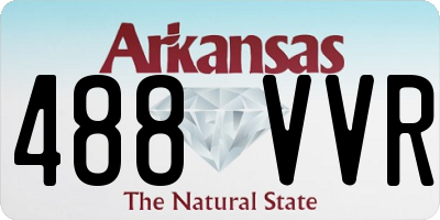 AR license plate 488VVR