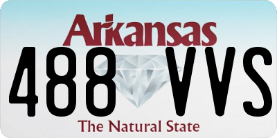 AR license plate 488VVS