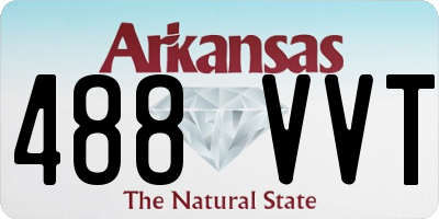 AR license plate 488VVT