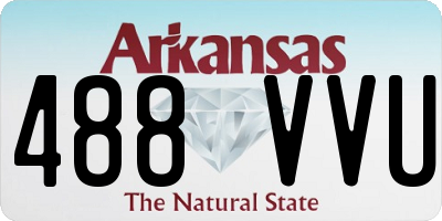 AR license plate 488VVU