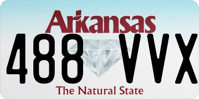 AR license plate 488VVX