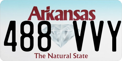 AR license plate 488VVY