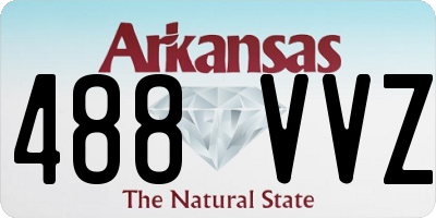 AR license plate 488VVZ