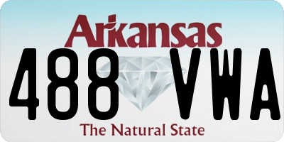 AR license plate 488VWA