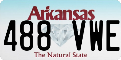 AR license plate 488VWE