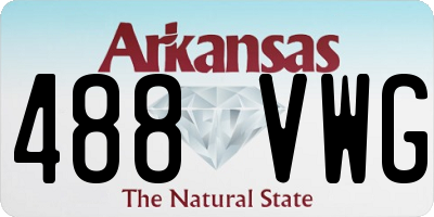 AR license plate 488VWG