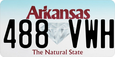 AR license plate 488VWH