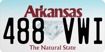 AR license plate 488VWI